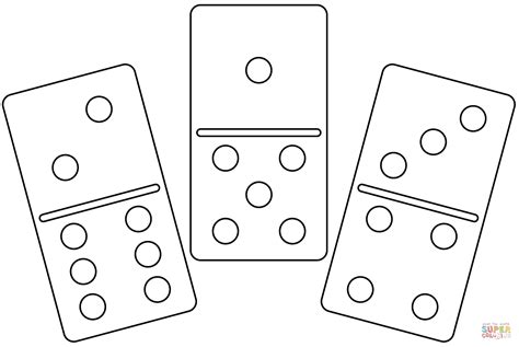 Dominoes Coloring Page Free Printable Coloring Pages