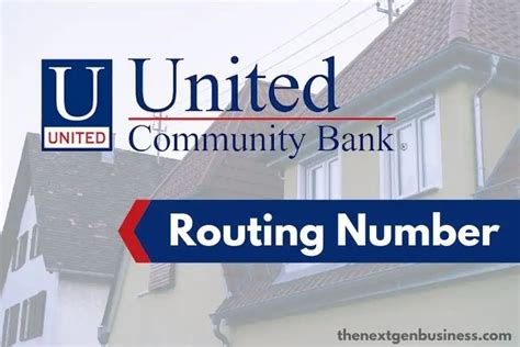 United Community Bank Routing Number Quick And Easy The Next Gen Business