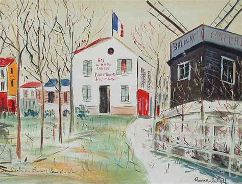 Vintage Painting By Maurice Utrillo V Painting Vintage Painting