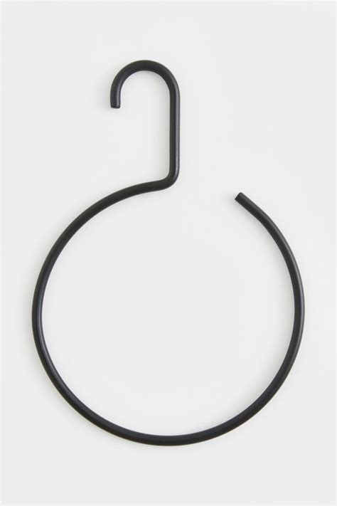 Round Hanger Black Home All Handm Us