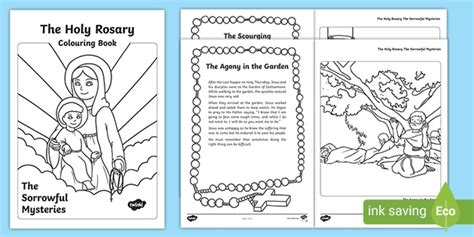 Catholic The Sorrowful Mysteries Colouring Booklet