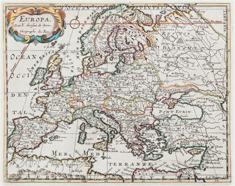 Europe Map Of Europe Antiquariaat De Vries And De Vries Antique