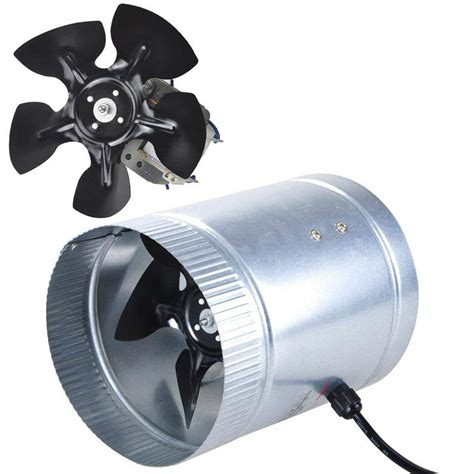 6 Inline Duct Fan 260cfm Booster Exhaust Blower Aluminum Blade Air