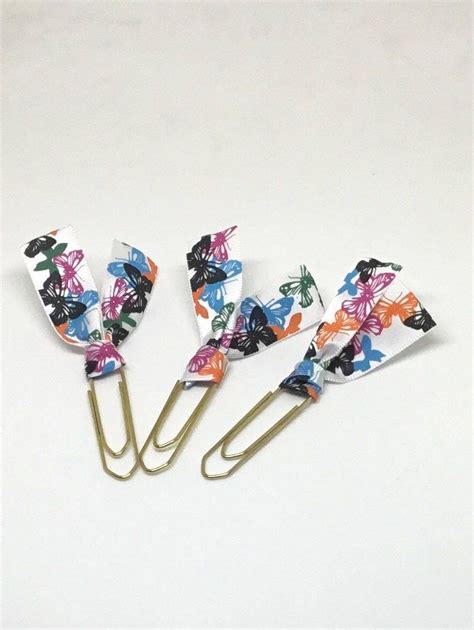 Paper Clip Bookmark Planner Bookmark Paper Clips Butterfly Paper