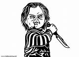 Chucky Coloring Printable Adults sketch template