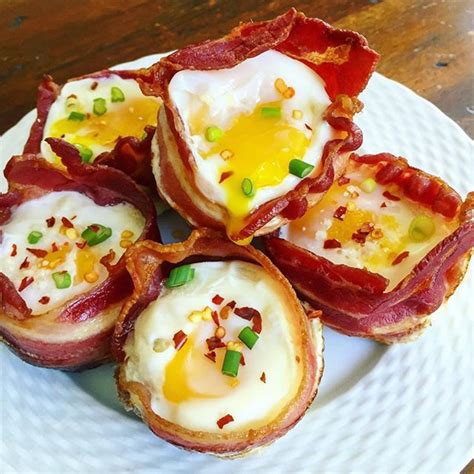 Bacon Wrapped Baked Egg Muffin Cups Via Feedfeed On Https