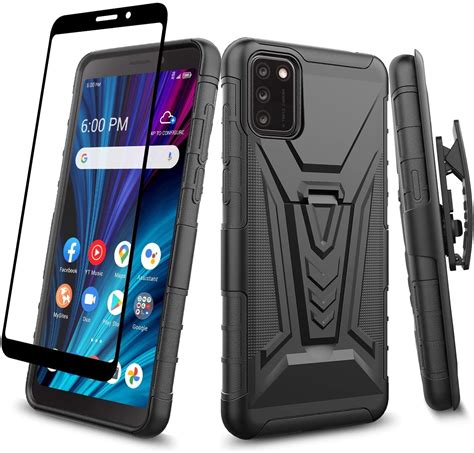 Spy Case For Alcatel Tcl A3x A600dl Case With Tempered Glass Screen
