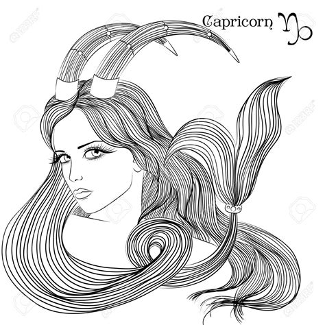 Capricorn Astrology Coloring Download Capricorn Astrology Coloring