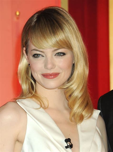 Emma Stone 60 Trendy Bangs For All Face Shapes And Hair Textures