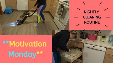 Motivation Monday Clean With Me Nightly Cleaning Routine Youtube