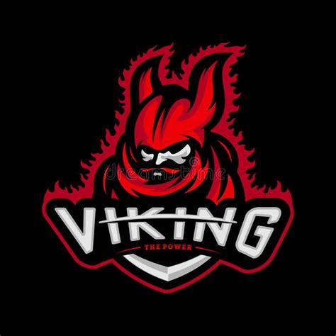 Esports Logo Design Vector De Viking Viking Mascot Gaming Logo Concepts