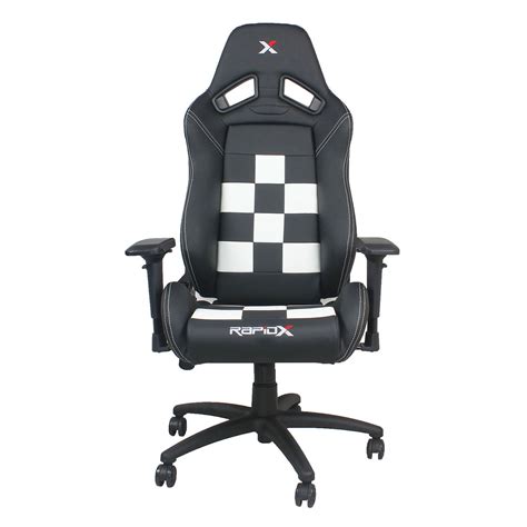 Blue White And Black Gaming Chair Renetta Painter