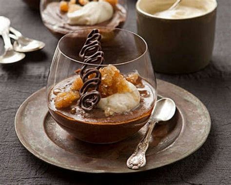 Rich chocolate and eggs whipped together to make a dreamy and airy mousse, topped with fresh berries and homemade caramel sauce. Pin by Caitlin Crnjar on Chocolate | Chocolate desserts ...