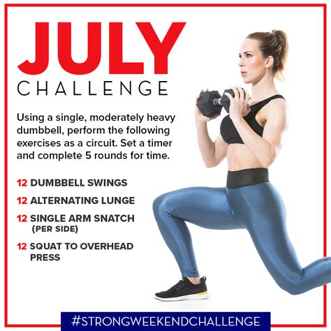 July Fitness Challenge Fitness Mag Workout Challenge July Workout Challenge