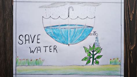 Save Water Drawing।save Water Save Life।how To Draw Save Water Youtube