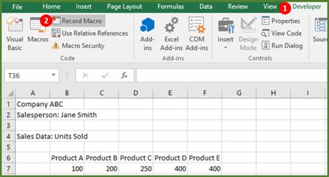 Creating A Simple Macro In Excel Step By Step Acuity Training