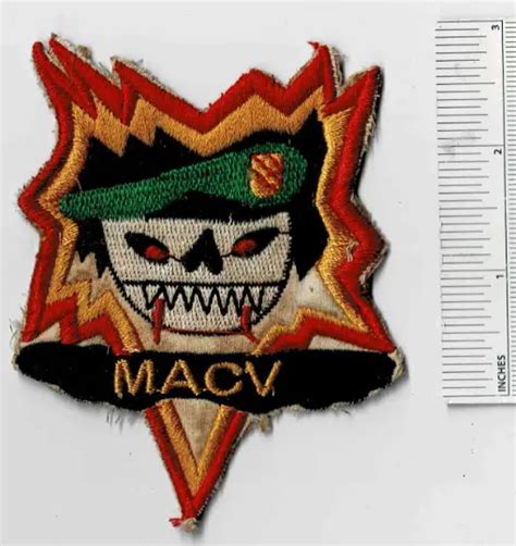 Vietnam War Macv Military Assistance Command Shellburst Recon Shoulder