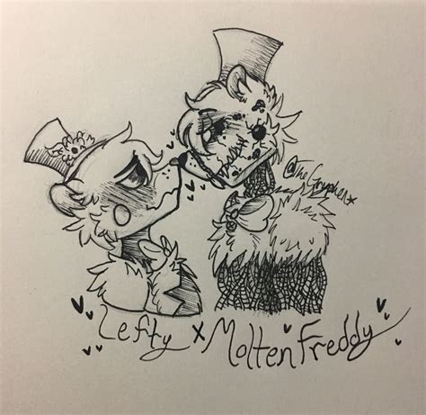 Lefty X Molten Freddy Dont Steal Art Fnaf Drawings Fnaf Art Anime