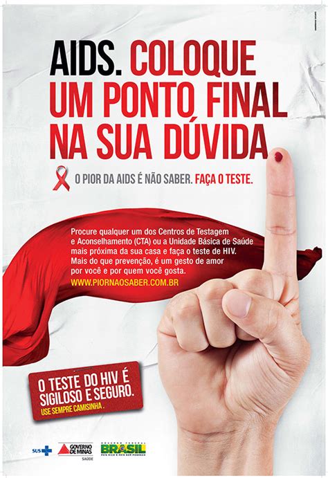 Cartaz Campanha Aids Casablanca Comunicação