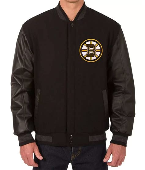 Boston Bruins Varsity Black Jacket Jackets Expert