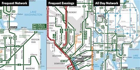 Seattle Frequent Network Maps Preview Sept 2015 Seattle Transit Blog