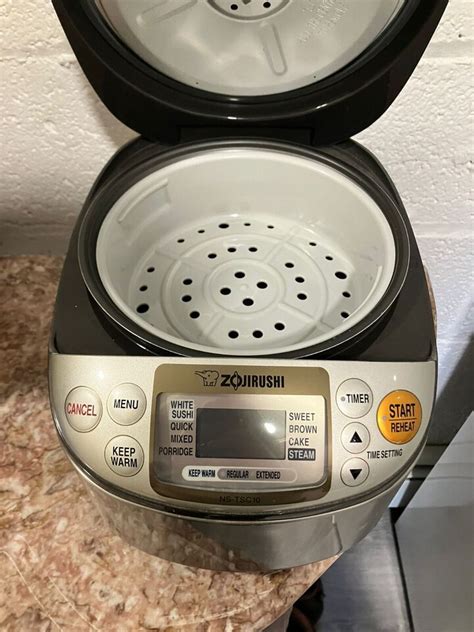 Zojirushi Micom NS TSC10 Rice Cooker And Warmer Stainless Brown