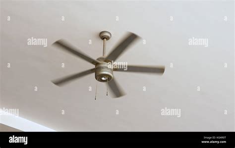 Ceiling Fan Rotating Stock Photo Alamy