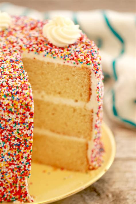 Then stir in the vanilla. Vanilla Birthday Cake Recipe - Gemma's Bigger Bolder Baking