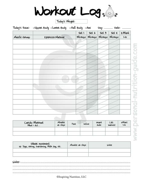 The latest tweets from basement beast (@beastbasement). Printable Blank Workout Log - How to create a Workout Log ...