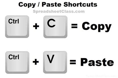 Test copy and paste in another app. Example of the copy and paste shortcut (keyboard keys) in ...