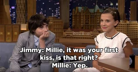 The Kiss In Stranger Things Was Millie Bobby Browns First Millie