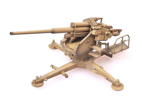 128 Mm Barrel Flak 40 With Cross Support Germany 1944 172 Modelcollect