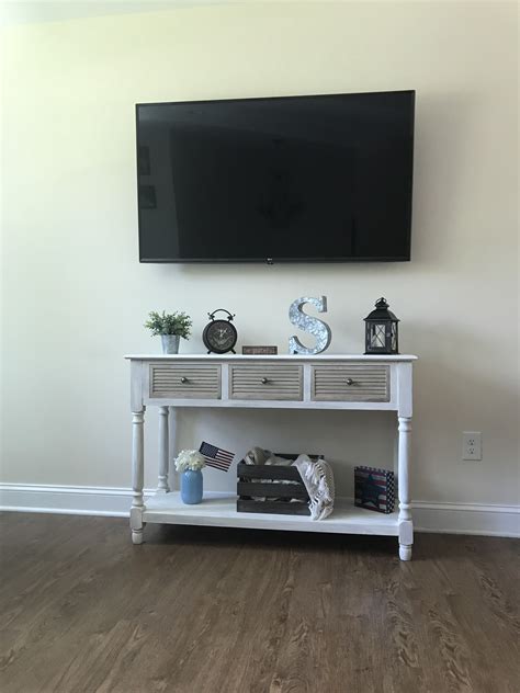 Console Table Under Wall Mounted Tv