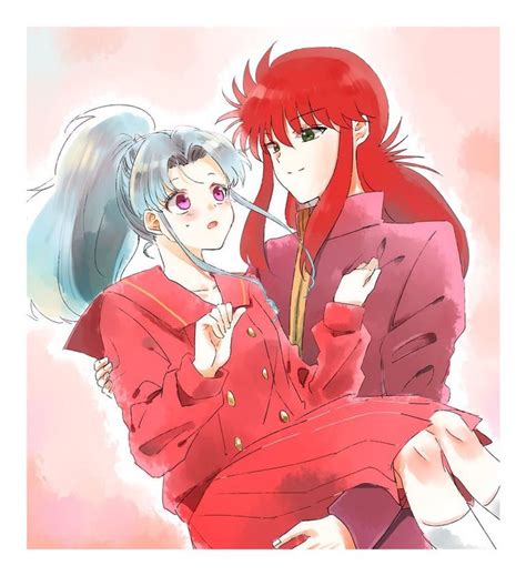 After botan gets drunk at yusuke and keiko's engagement party, kurama takes her back to his place so he can. Pin on kurama x botan