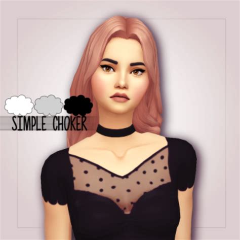 Sims 4 Maxis Match Cc — Maxis Match Simple Choker