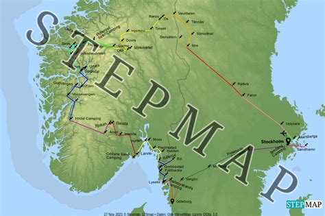 Stepmap Schweden Und Norwegen Landkarte Für Skandinavien