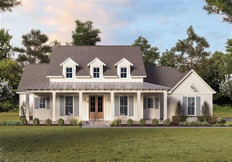 Desirable One Level Farmhouse Plan With Ample Storage Space 56432sm