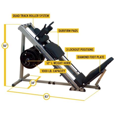 Body Solid Cam Series Leg Press And Hack Squat Machine Online In India