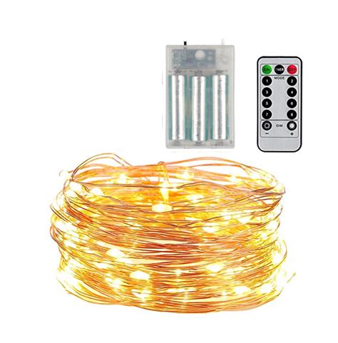 5m Or 10m Battery Seed String Fairy Lights Warm White