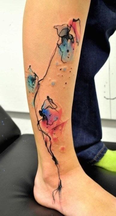 Two black lines leg tattoo meaning. 60 Best Watercolor Tattoos - Meanings, Ideas and Designs
