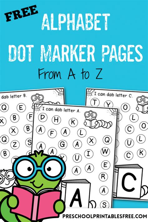 The Free Alphabet Dot Marker Pages From At To Z Are Perfect For