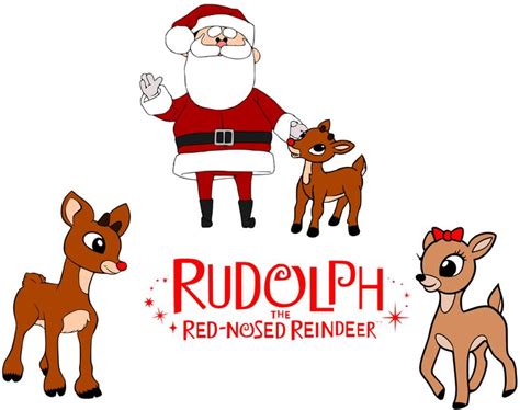 RUDOLPH THE RED NOSED REINDEER CLIPART FREE 50px Image 1