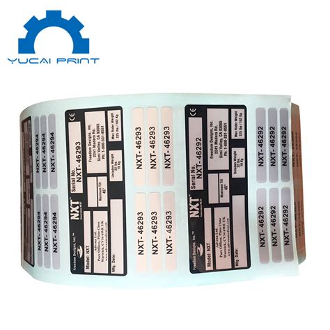 Custom Printed Serial Number Sticker Label Buy Sticker Labelserial