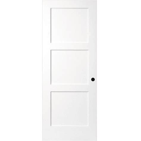 It fits with shiplap, it fits with bright. Steves & Sons 36 in. x 80 in. 3-Panel Equal Shaker White ...