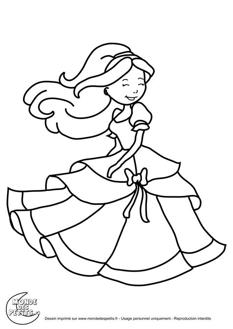 Top23 Coloriage Princesse À Imprimer Dessin Lesgenissesdanslmais