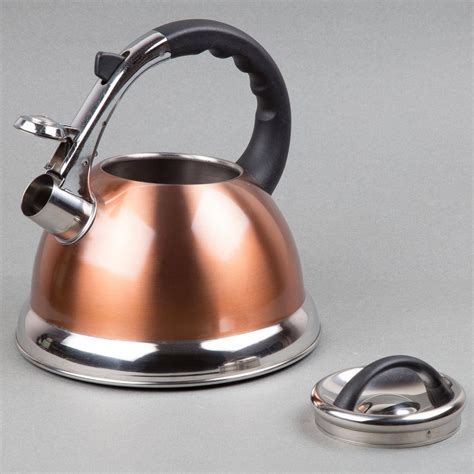 Creative Home Camille 30 Qt Stainless Steel Whistling Tea Kettle With