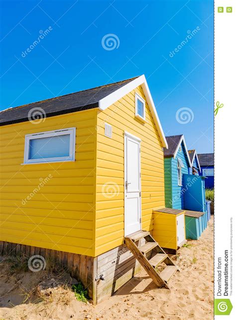 Colorful Beach Huts Stock Photo Image Of Britain Kingdom 76263708