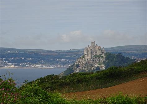 St Michaels Mount 16 July 2016 Cornwall Viewed From Perranuthnoe