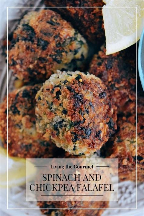 Spinach Chickpea Falafel Living The Gourmet