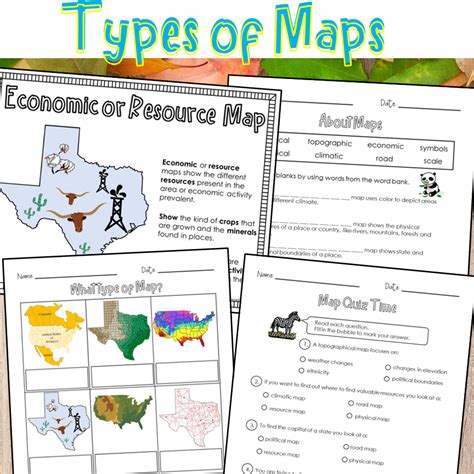 Type Of Maps Worksheets Made By Teachers